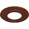 Ekena Millwork Claremont Medallion (Canopies up to 5 5/8"), 9"OD x 4 1/2"ID x 1/2"P, Burnished Mahogany Crackle CM09CLBMC - alternate 4